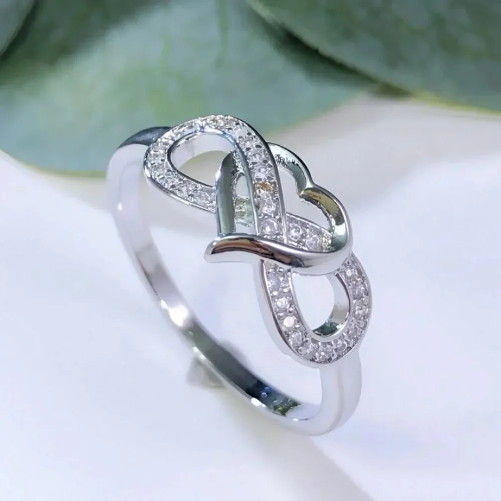 3for$20 NWT 1pc Fashionable Exquisite Infinity Symbol & Heart Shaped Ring